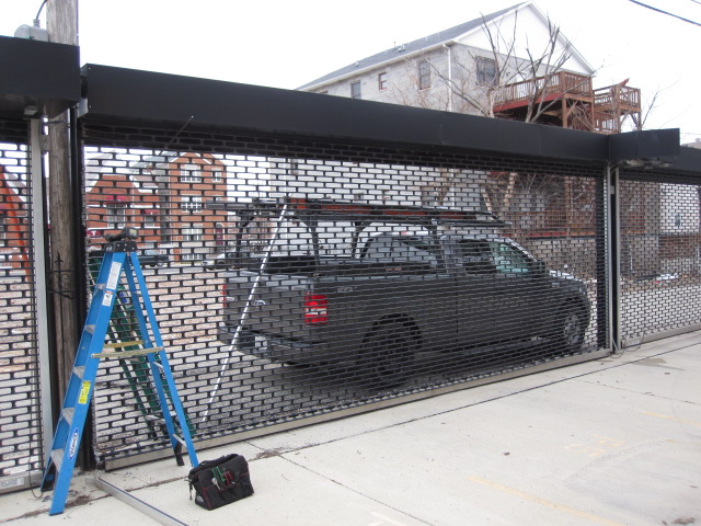 Puerta automatica enrollable