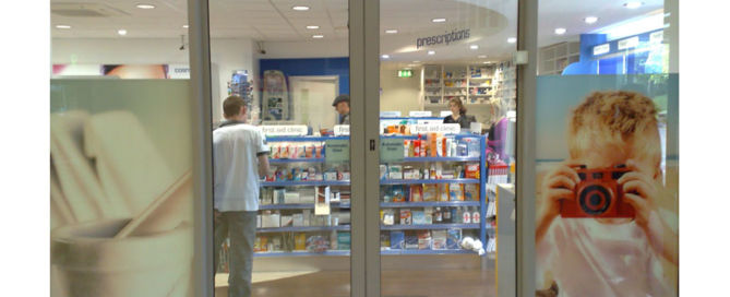 Puertas automaticas de farmacia