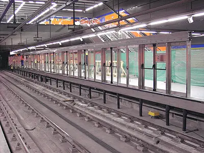 Puertas automaticas en andenes