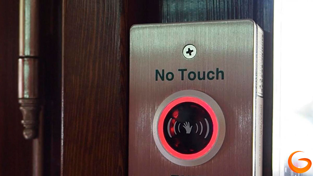 Dispositivos sin contacto para puertas automáticas