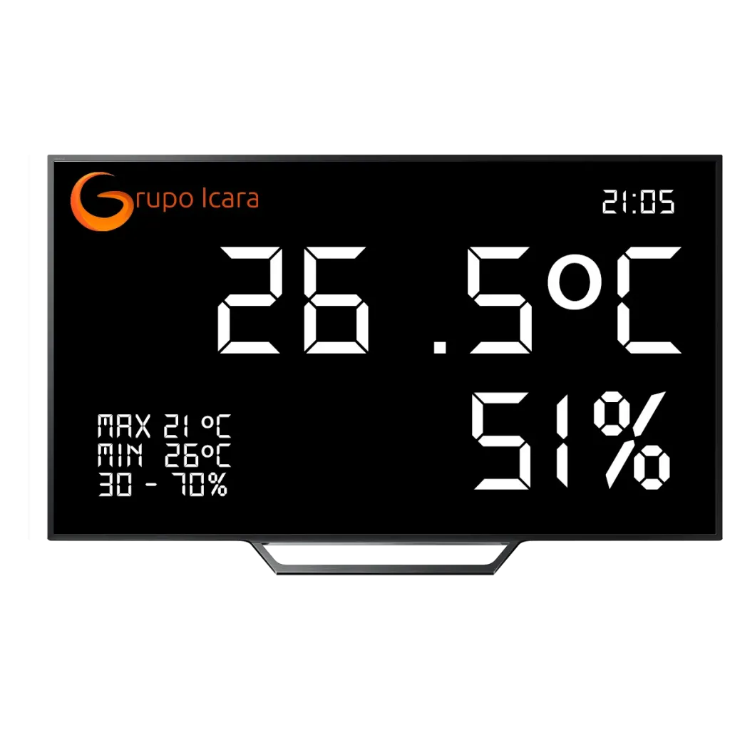 pantalla medidor ambiental grupo icara
