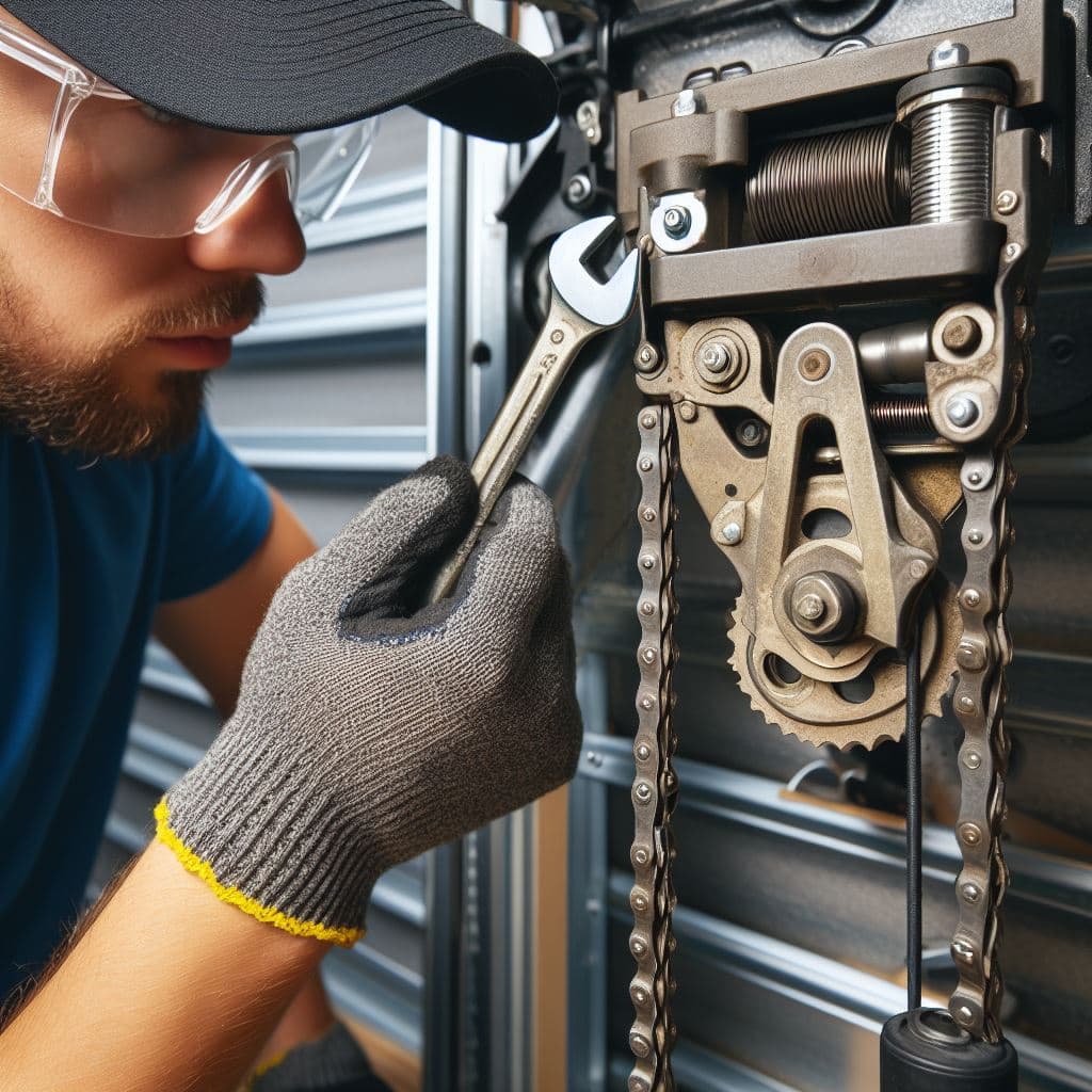 reparar puertas de garaje ajustes de tension