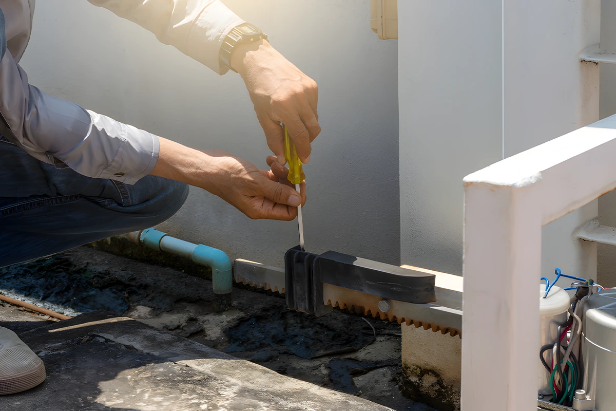 ¿Cómo se instala una puerta automática?