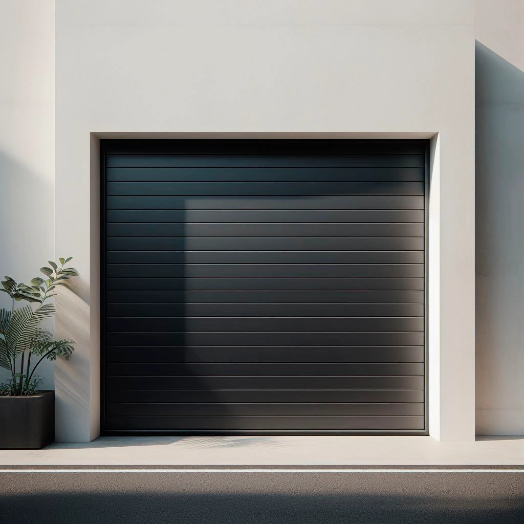 Puerta de garaje basculante Novil negro 250 x 212.5 cm