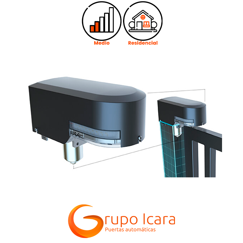 Motor FAAC S2500I 24 V puertas correderas