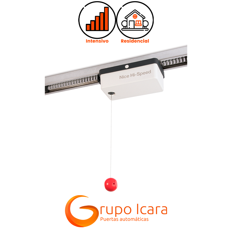 Motor Nice Spykit 650 HS BD para puertas seccionales de garaje