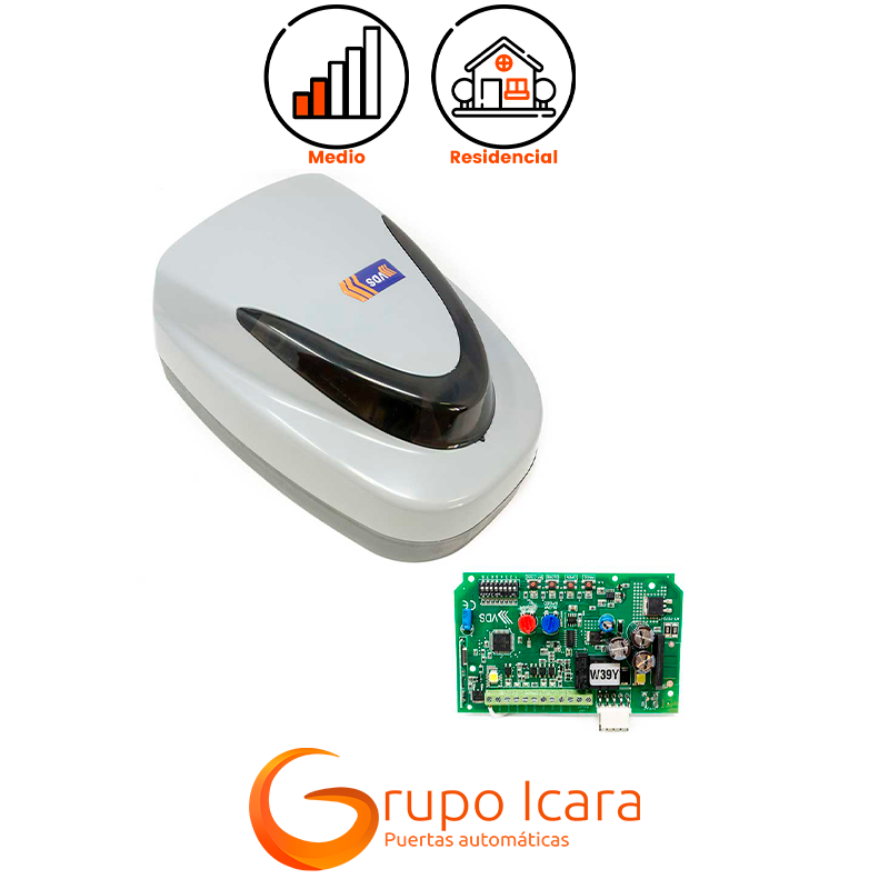 Motor VDS UTILE 100K + PLACA AT7070 puertas seccionales y basculantes