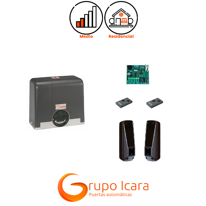 Kit de motor Clemsa 24V puertas correderas