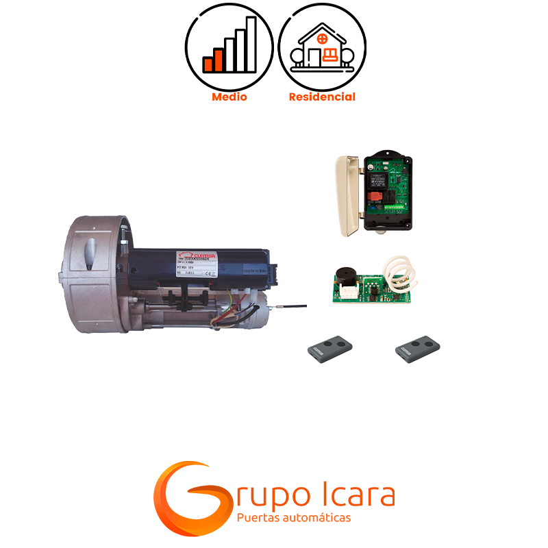 Kit motor Clemsa AR2581 F con cuadro control CLAS 1 puertas enrollables