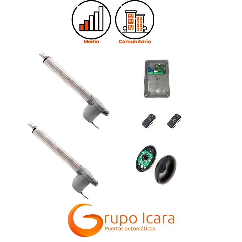 Kit motor VDS EGO puertas abatibles 2 hojas