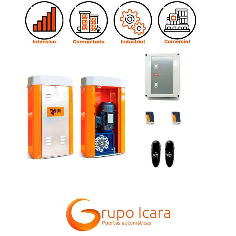 Kit VDS TOM 4000K 380 V puertas correderas