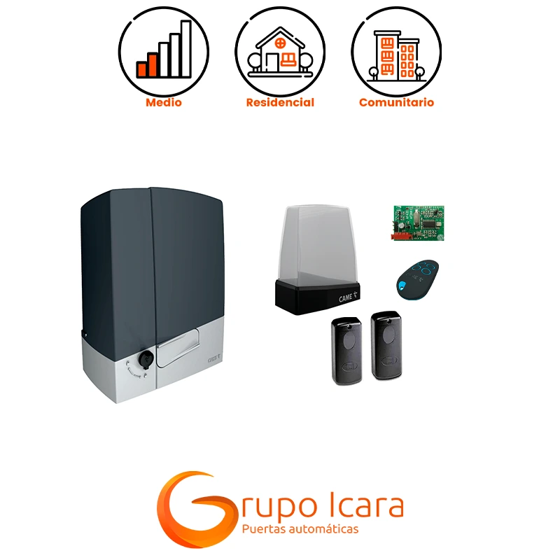 Kit motor CAME BKV puertas correderas