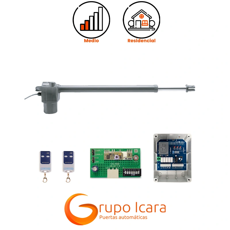 Kit motor Celinsa ASTER 24Vcc puertas batientes
