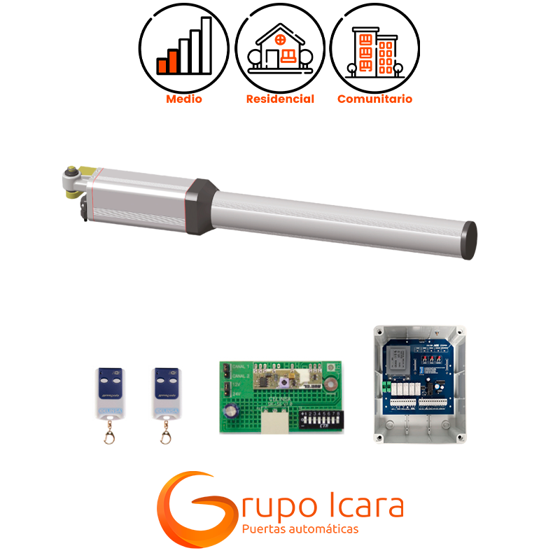 Kit de motor Celinsa HERCULES puertas batientes una hoja