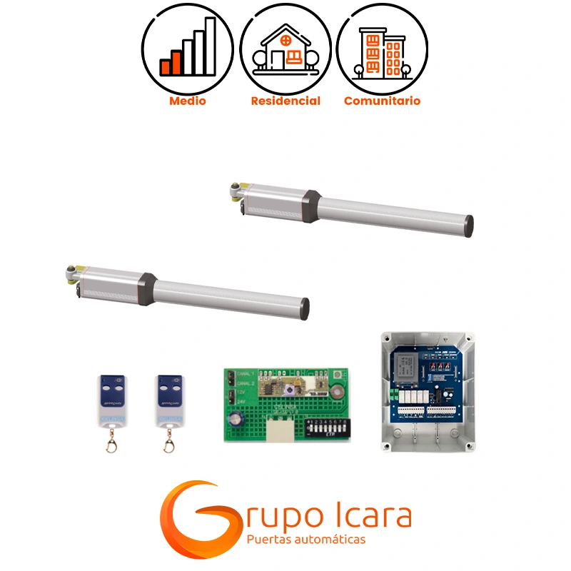 Kit motor Celinsa HERCULES puertas batientes 2 hojas