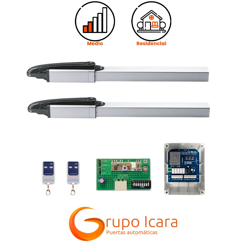 Kit de motor Celinsa HYDRO puertas batientes 2 hojas