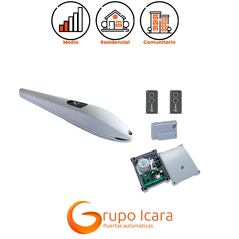 Kit motor V2 STARK3 puertas batientes 1 hoja