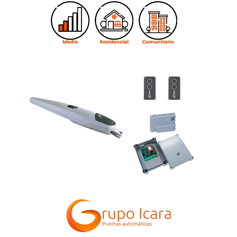 Kit motor V2 STARK6 puertas batientes 1 hoja