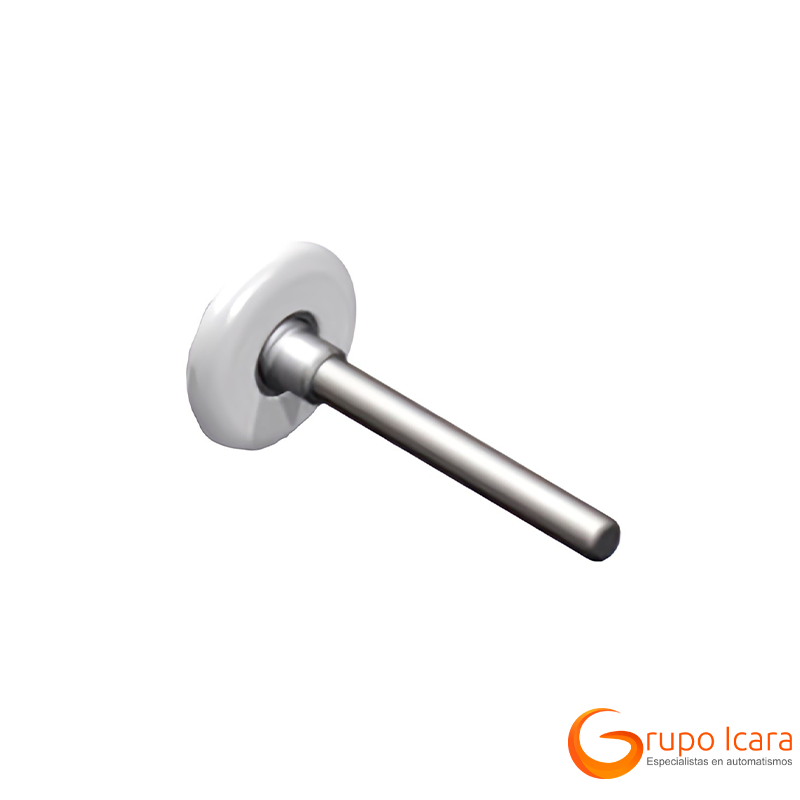 Rueda nylon con rodamiento para puerta seccional