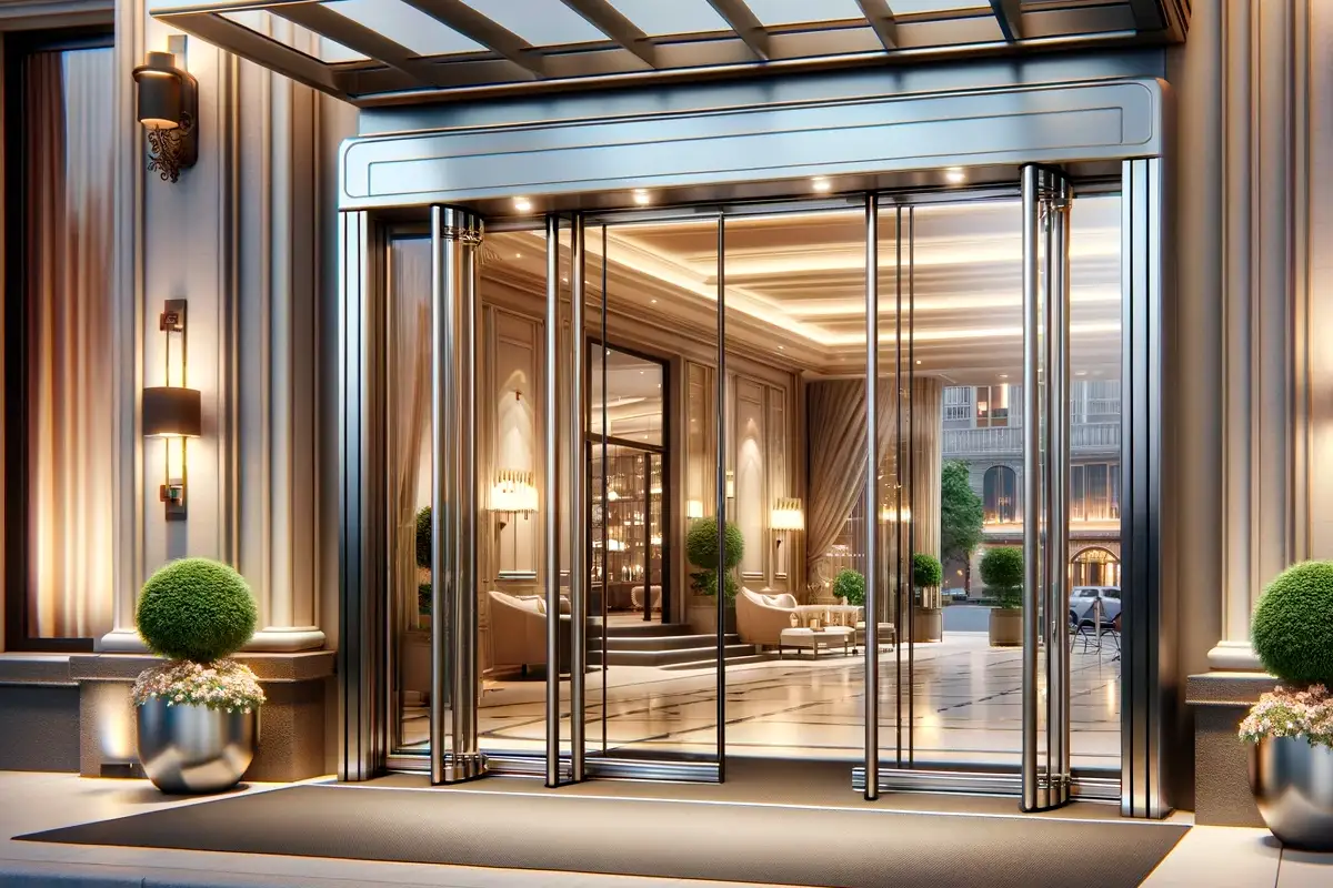 Cómo las puertas automáticas mejoran la experiencia del huésped en hoteles