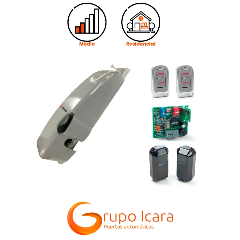 Kit motor ERREKA HERA sin cuadro puertas basculantes