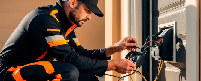 ¿Cómo reparar el sistema de apertura de una puerta de garaje eléctrica?