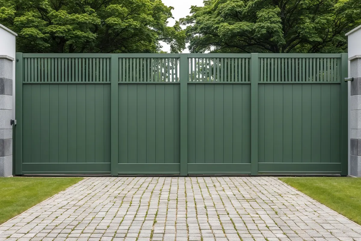 ¿Cuánto hueco hay que dejar para una puerta de garaje corredera?