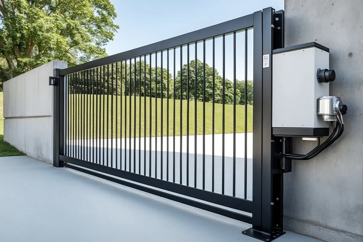 ¿Cuánto hueco hay que dejar para una puerta de garaje corredera?