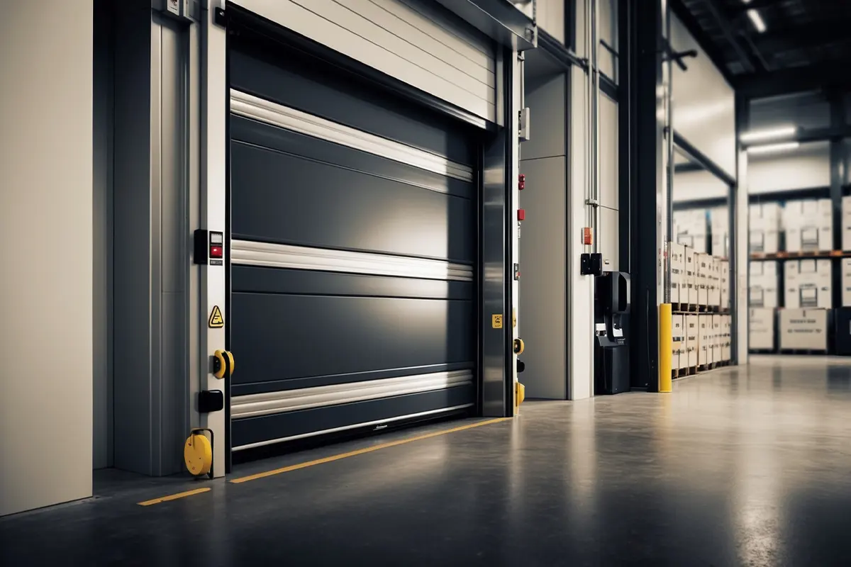 Puertas rápidas industriales para sectores especializados Logística, alimentación y más