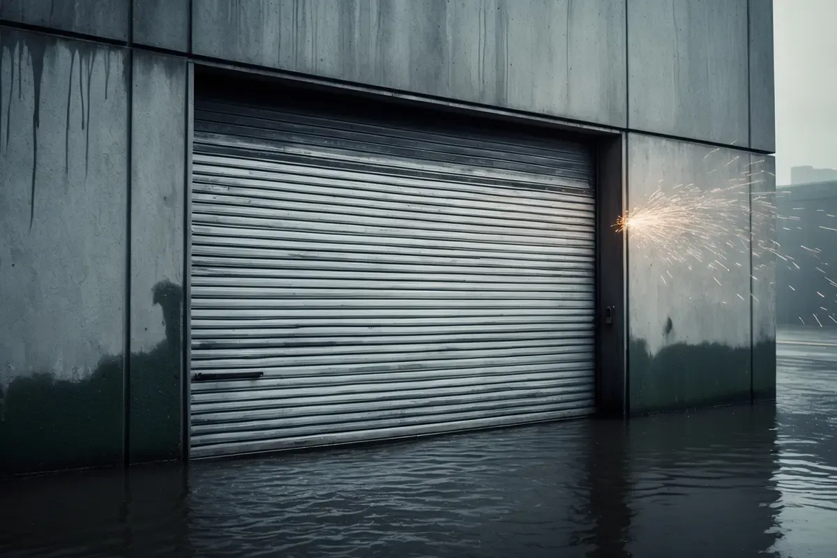 ¿Cómo afecta la lluvia a una puerta de garaje?