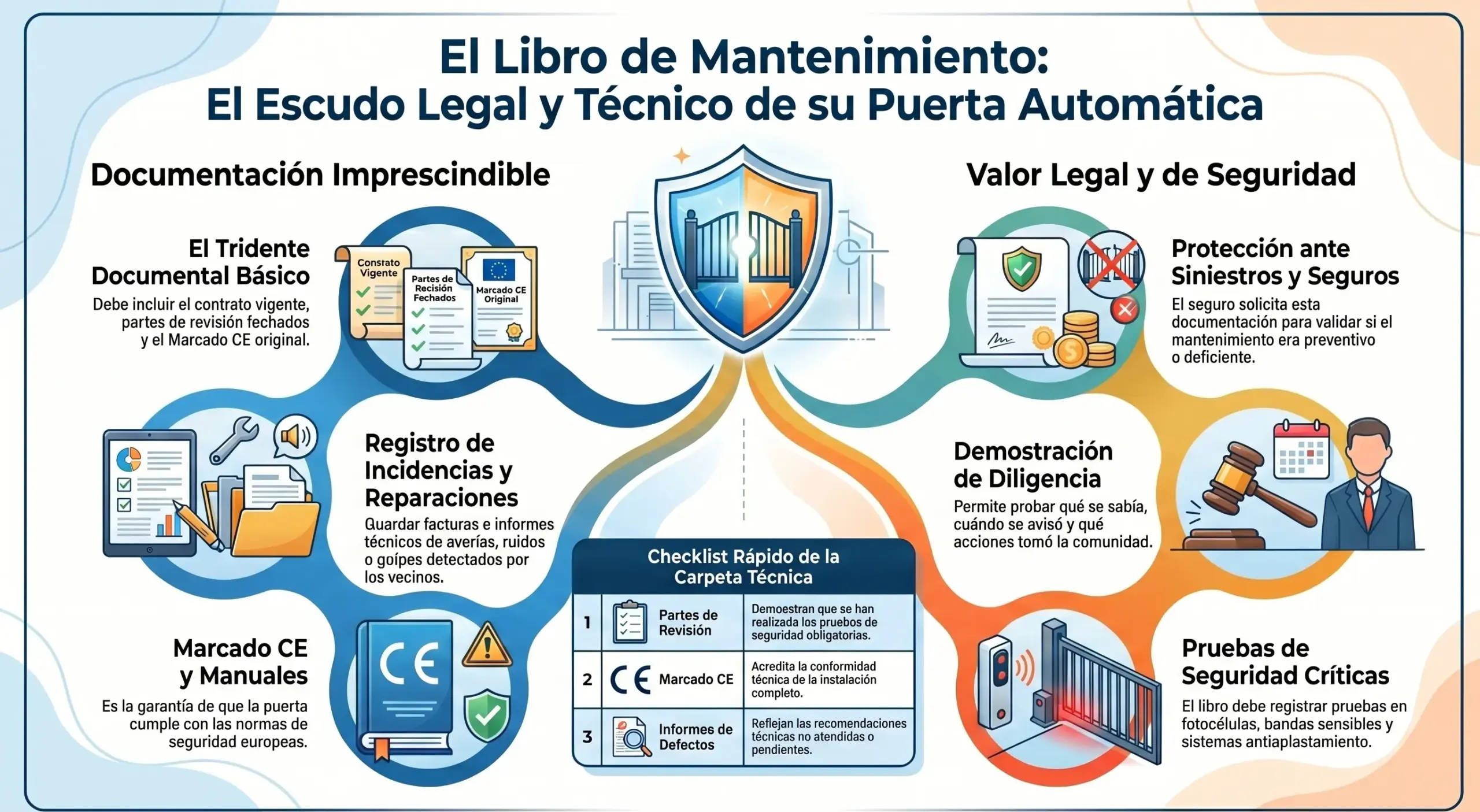 Libro de mantenimiento de una puerta automática: lo esencial que una comunidad debe conservar en 2026 - Guia del Libro de Mantenimiento scaled puerta automatica